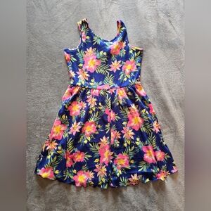 Hawaiian Print Girls Dress
